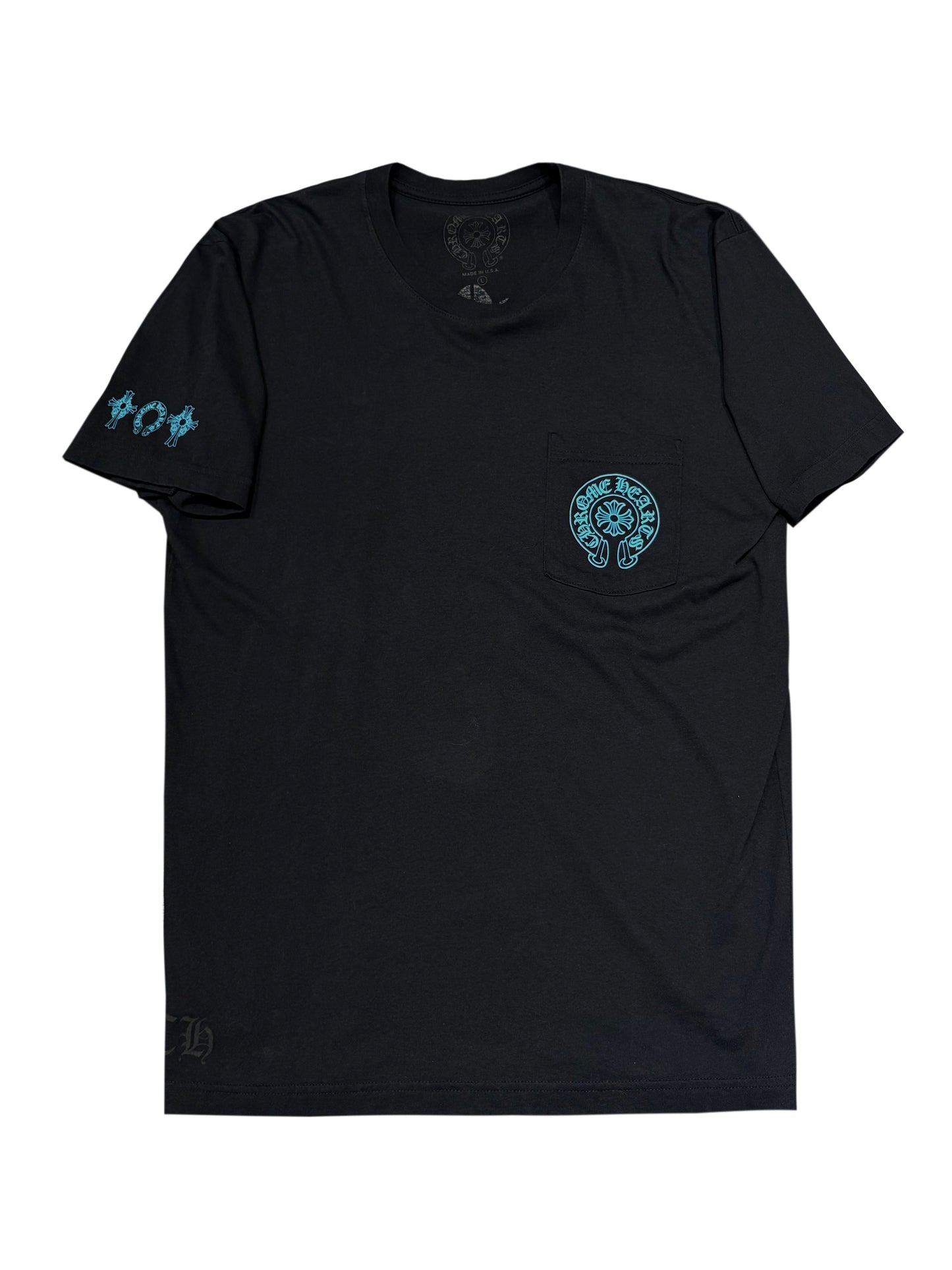 Chrome Hearts Blue Triple Cross Tee Black L C118696943-Used