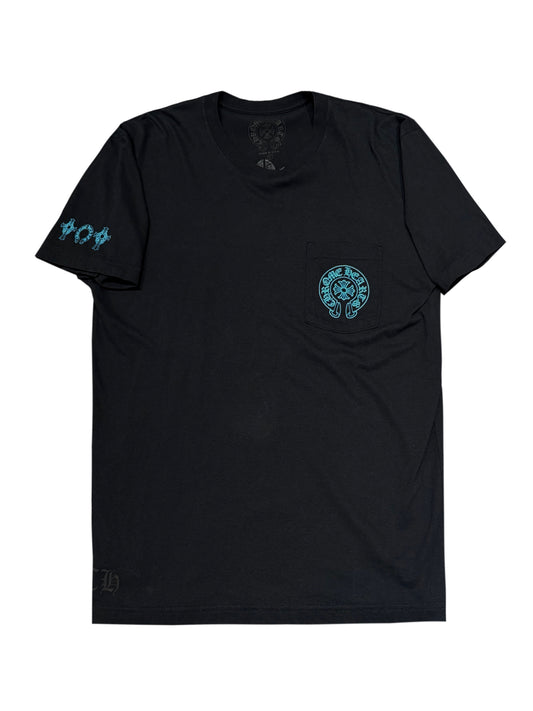 Chrome Hearts Blue Triple Cross Tee Black L C118696943-Used