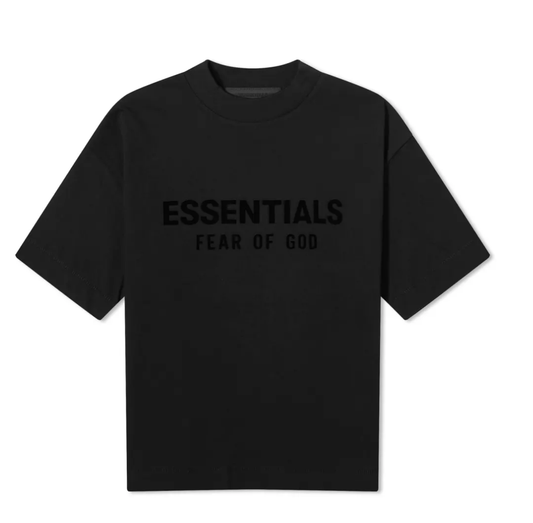 Essentials 24Ss Kids Crewneck T-Shirt Jet Black