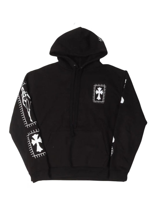 Chrome Hearts Deadly Doll Horseshoe Hoodie Black