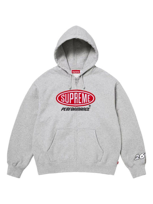 Supreme Performance Zip Up Hoodie Heather Grey