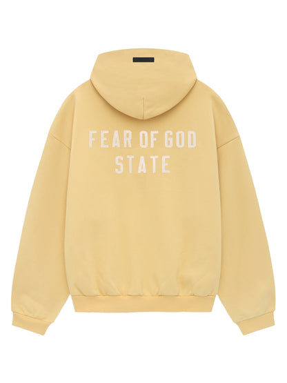 Essentials 24Fw Heavy Fleece Full Zip Hoodie Amber