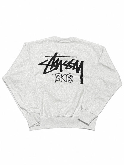 Stussy Stock Tokyo Crewneck Ash Heather