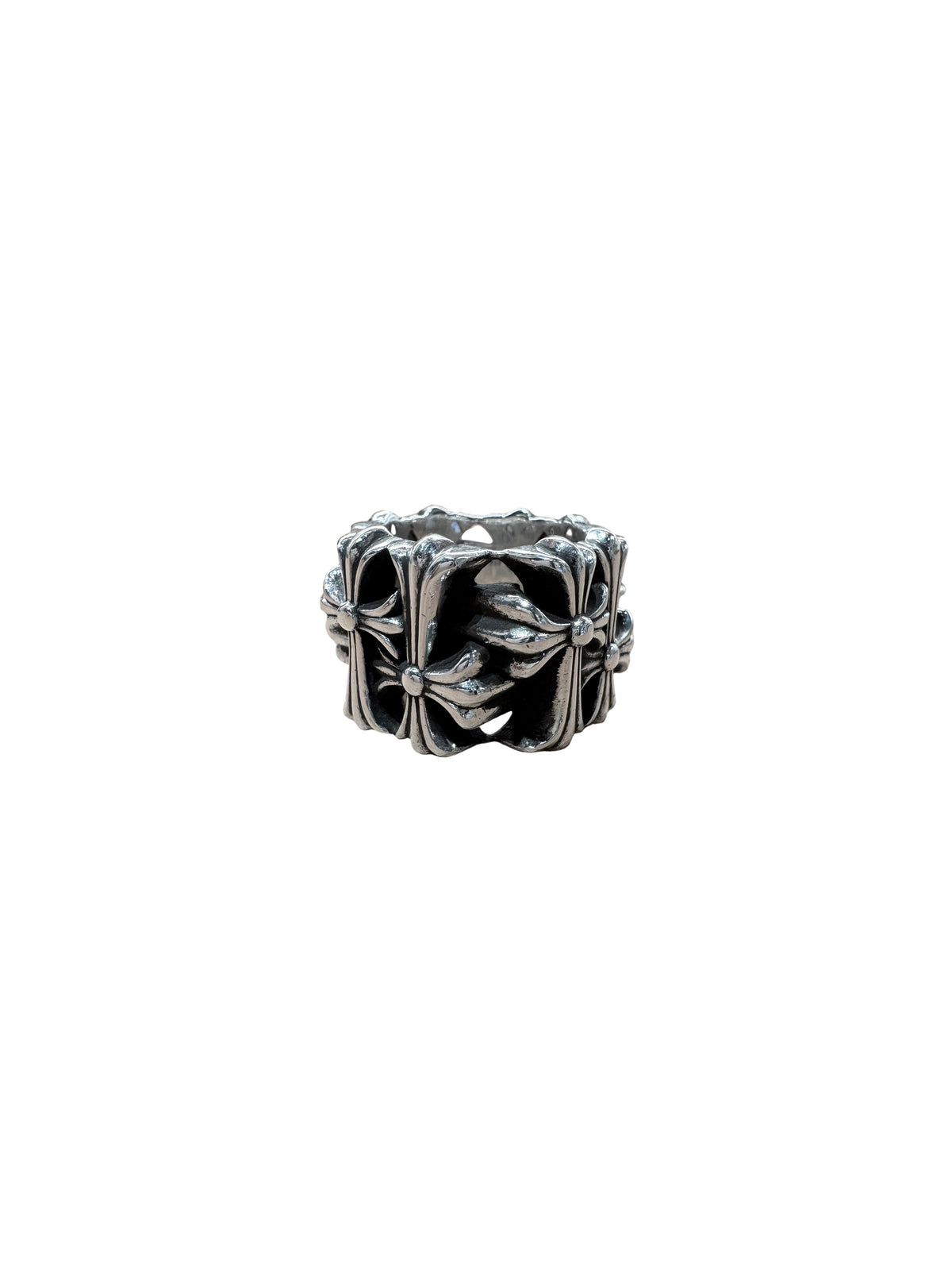 Chrome Hearts Square Cemetery Ring Silver US 12.5 C1209812-Used