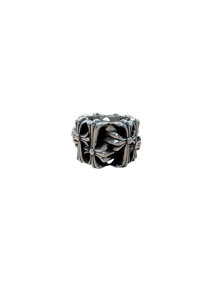 Chrome Hearts Square Cemetery Ring Silver US 12.5 C1209812-Used