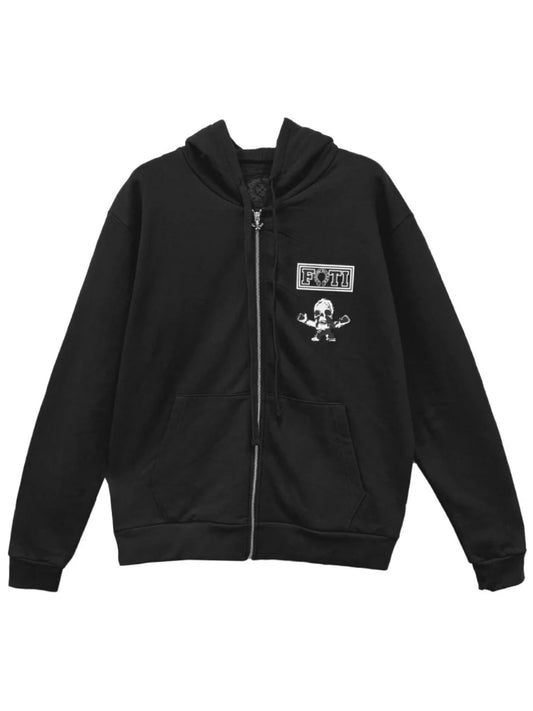 Chrome Hearts Multi Colour Foti Teeter Harris Logo Zip Up Hoodie Black