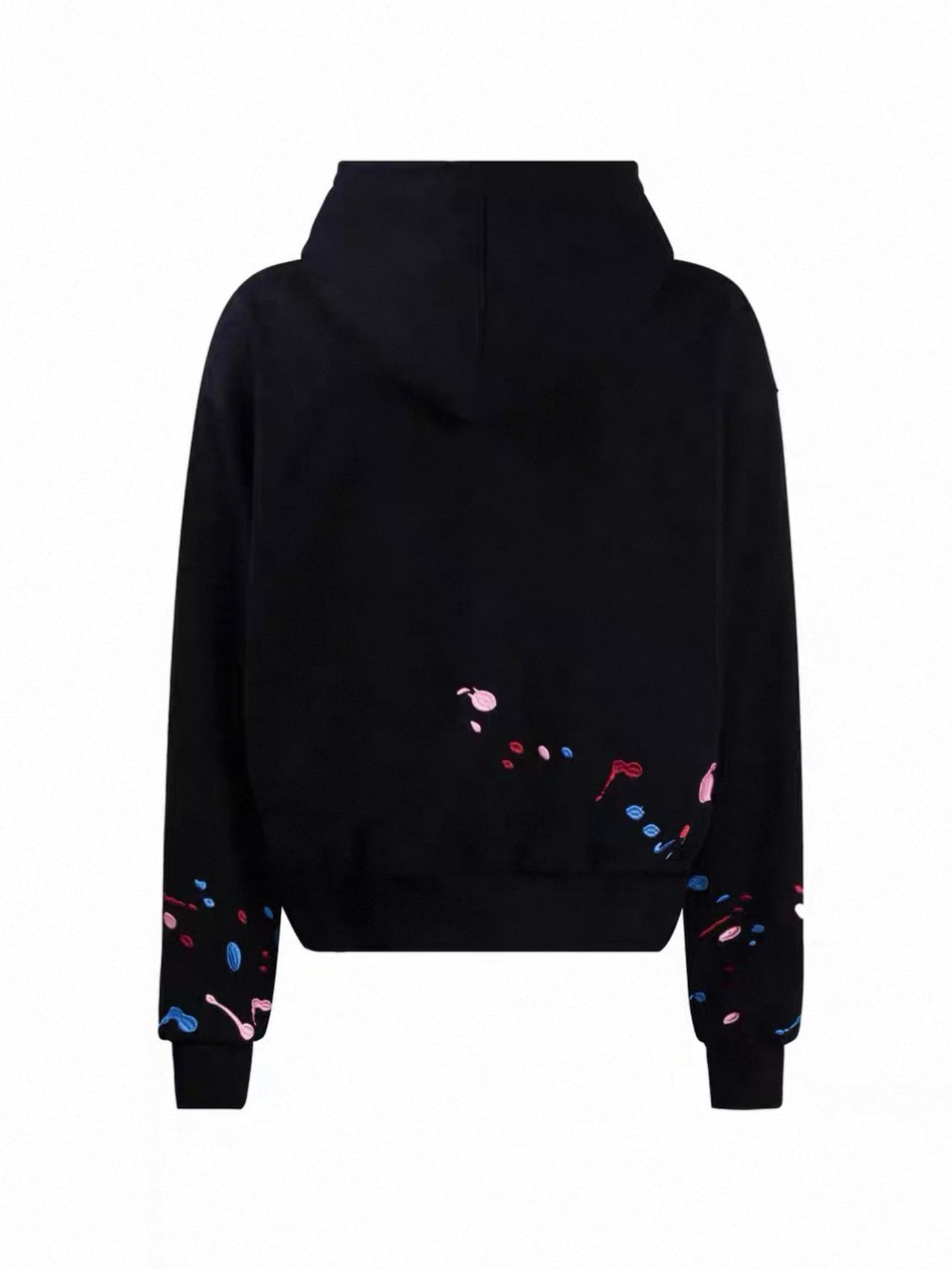 GODD BRAND Candy Splash Painted Zip Hoodie Black