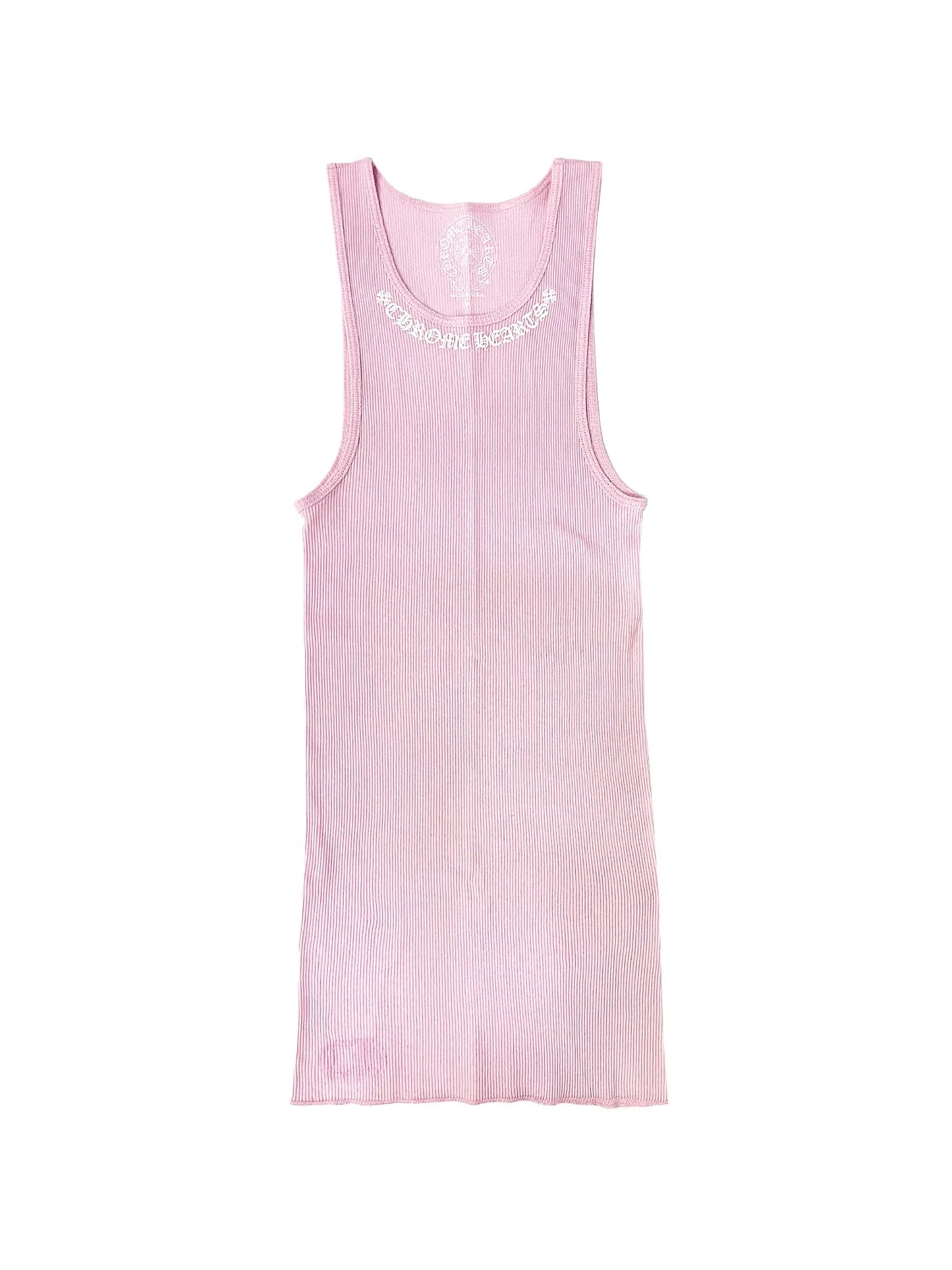 Chrome Hearts White Love You Tank Top Pink