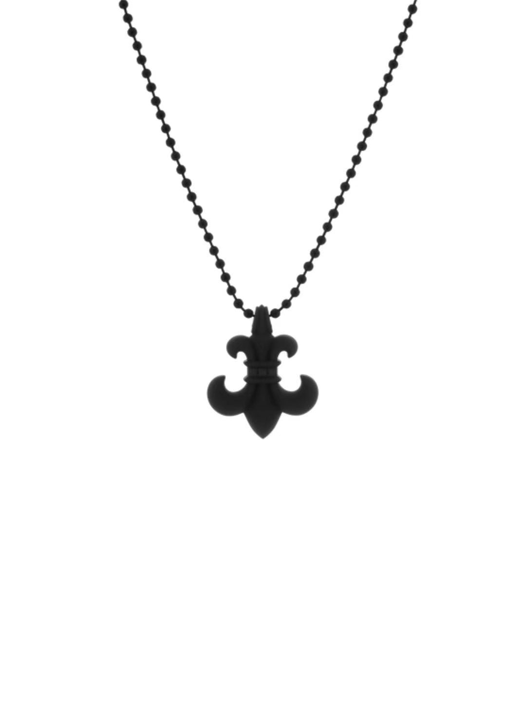 Chrome Hearts Bs Fluer Silicone Pendant Black