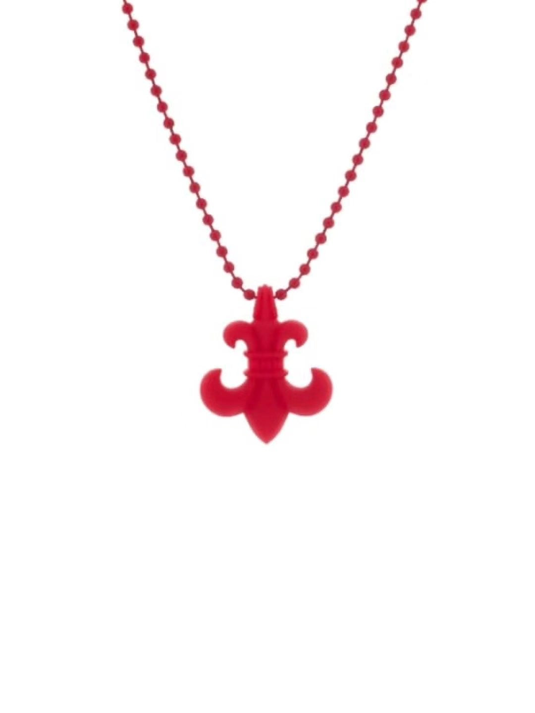 Chrome Hearts Bs Fluer Silicone Pendant Red