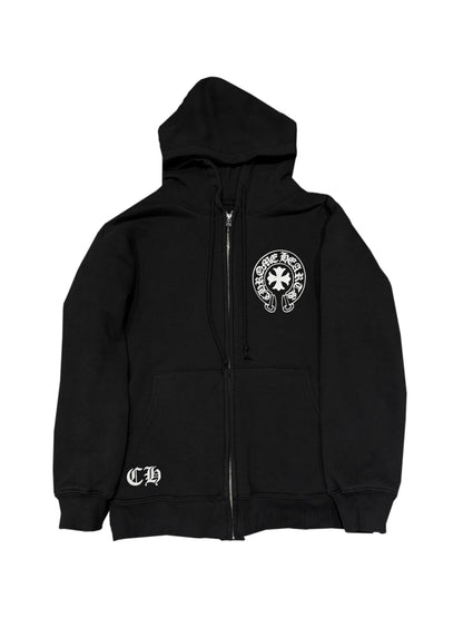 Chrome Hearts Made in Hollywood California Fxxk You Script Back Zip Hoodie Black M C119058868-Used
