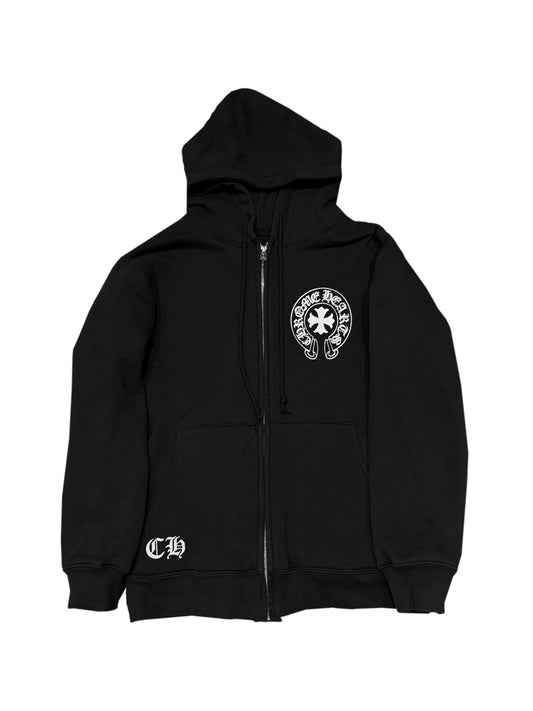 Chrome Hearts Made in Hollywood California Fxxk You Script Back Zip Hoodie Black M C119058868-Used