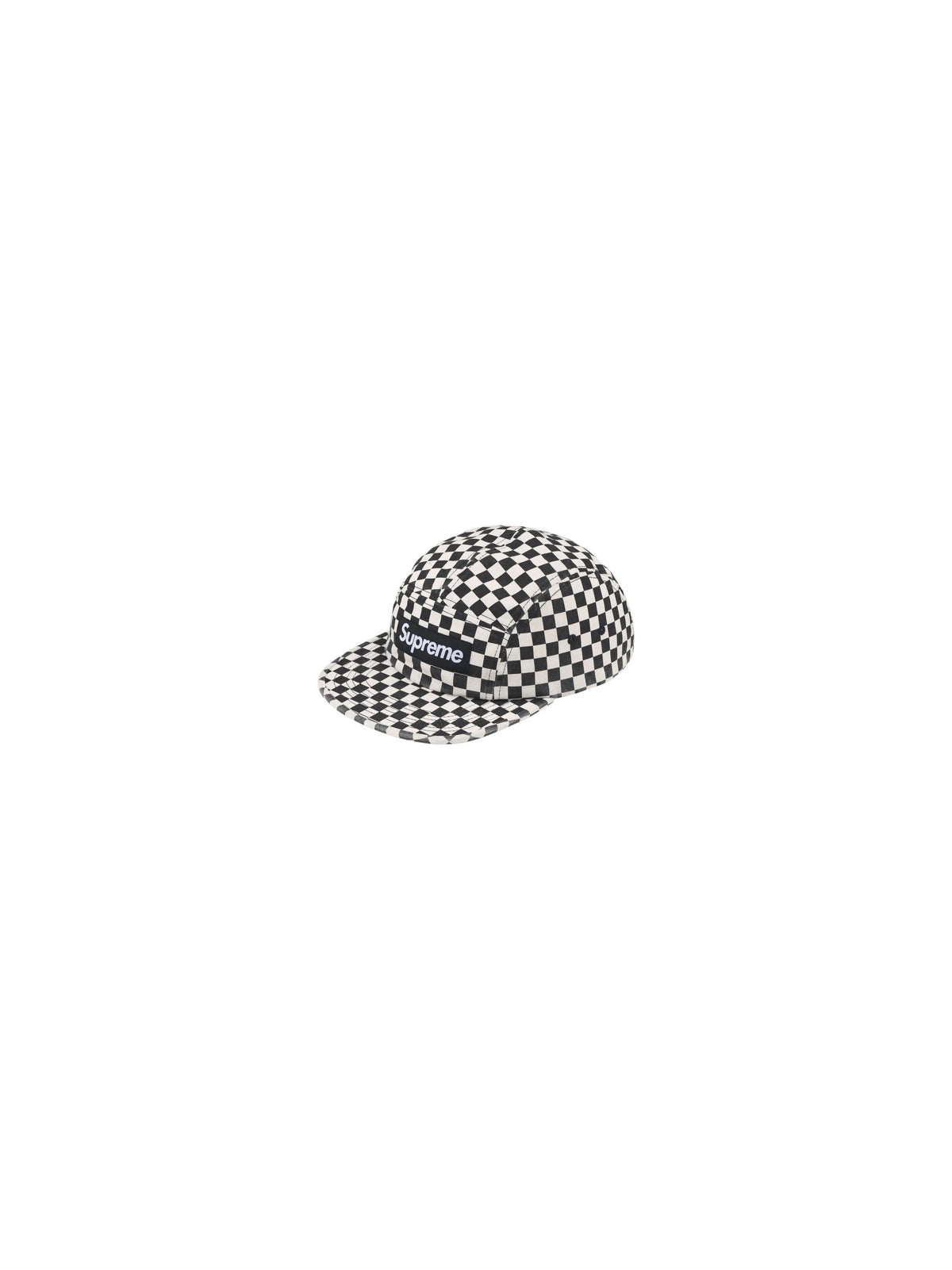Supreme Washed Chino Twill Camp Cap Checkerboard