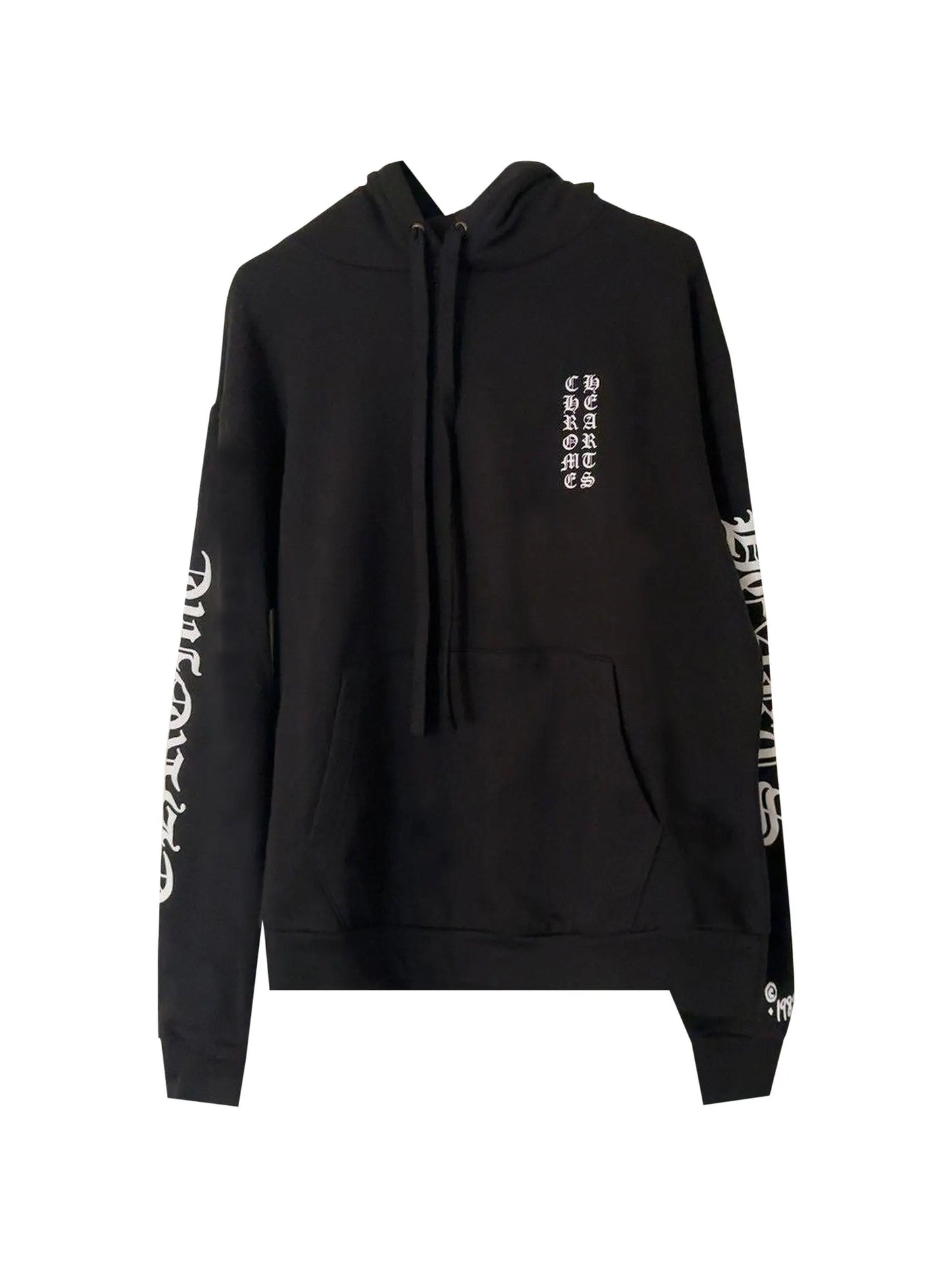 Chrome Hearts Vertical Logo 1988 Edition Hoodie Black / White