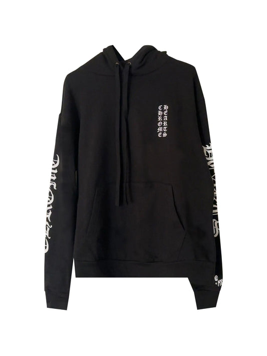 Chrome Hearts Vertical Logo 1988 Edition Hoodie Black / White