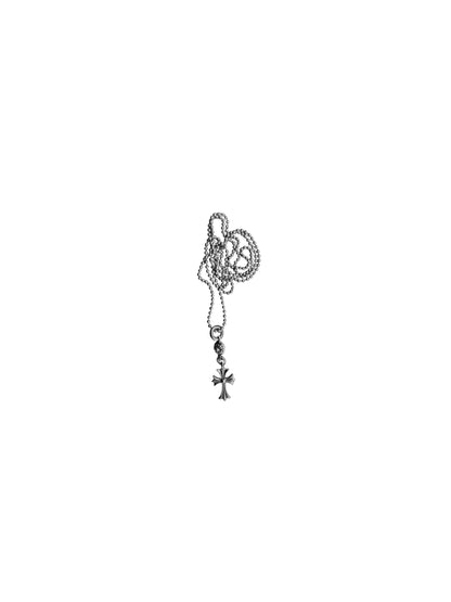 Chrome Hearts Tiny Cross With One Ball Charm With Ball Chain Necklace C1019526682-Used
