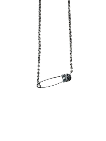 Chrome Hearts Cross Paper Clip Necklace C319526600-Used 50cm