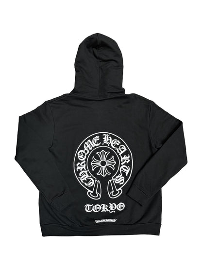 Chrome Hearts Horseshoe Zip Hoodie Black TOKYO Edition