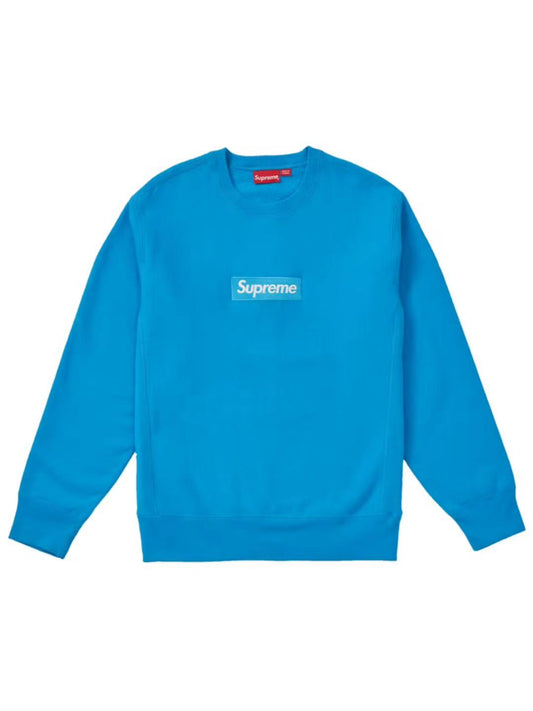 C-Supreme Blue Box Logo Crewneck Blue FW18 Size M