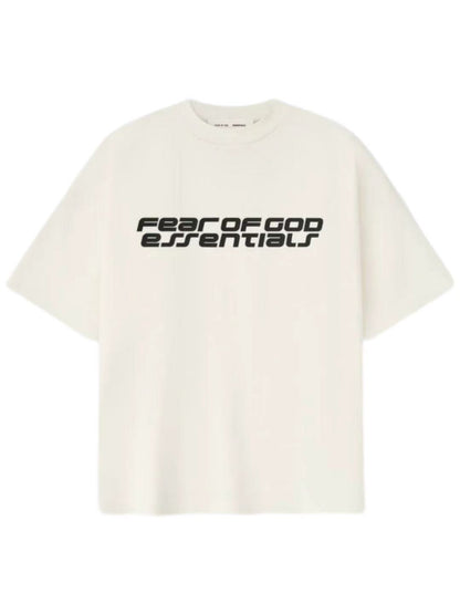 Essentials 25 Holiday Ponte 90s Tee Ivory