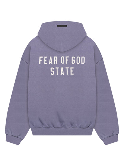 Essentials 24Fw Heavy Fleece Full Zip Hoodie Lavender