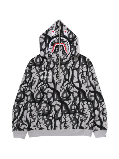 Bape x Neighborhood Two Face Half Zip Sweater Hoodie Trial Camo