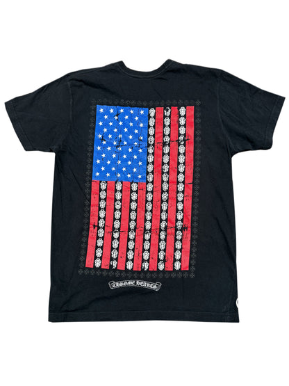Chrome Hearts USA Flag Back Tee Black L C119285928-Used