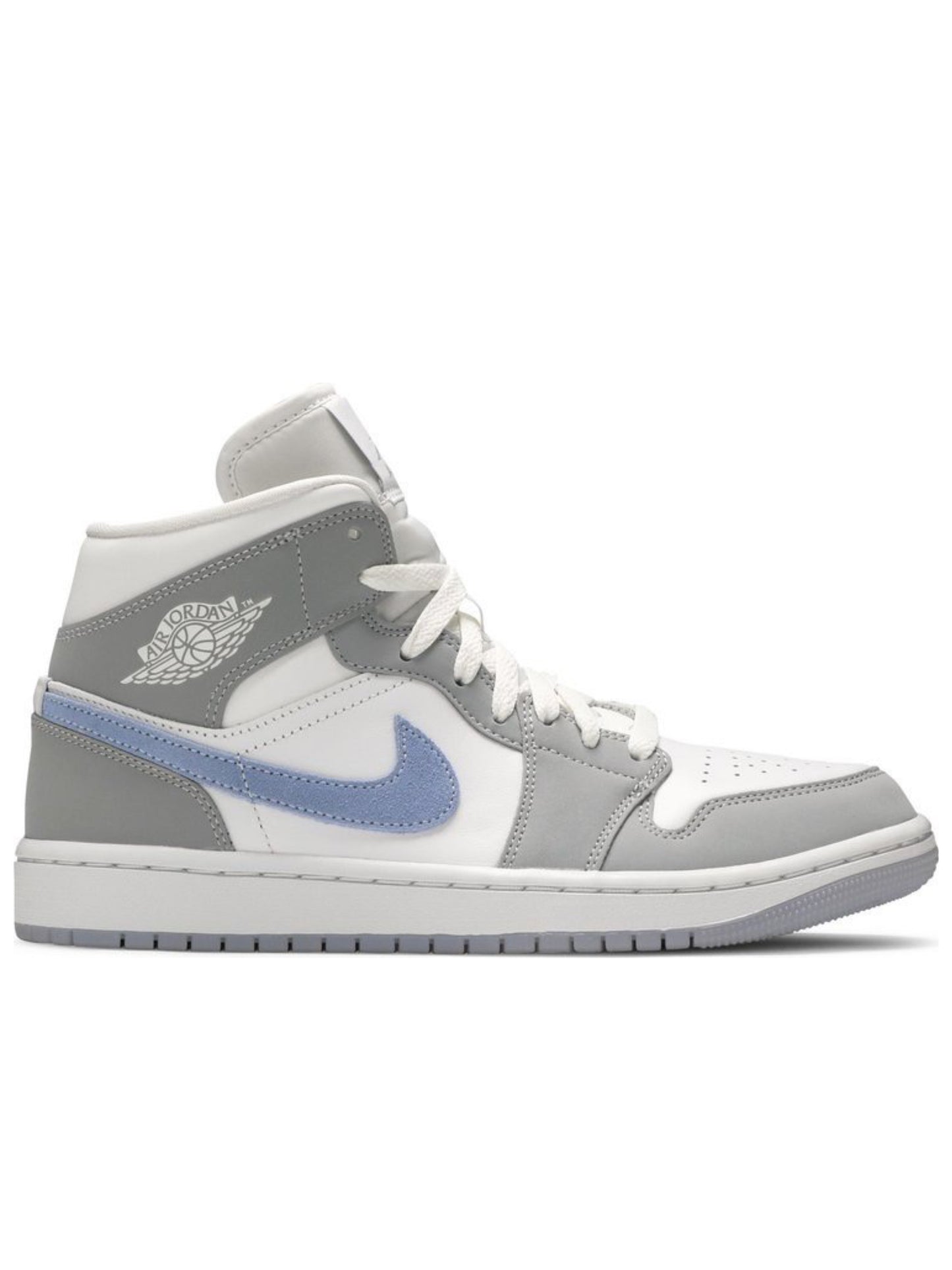 Air Jordan 1 Mid Wolf Grey Aluminum (W) BQ6472-105