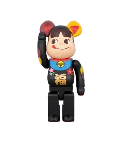 Bearbrick Lucky Cat Peko Fu Black 100% & 400%