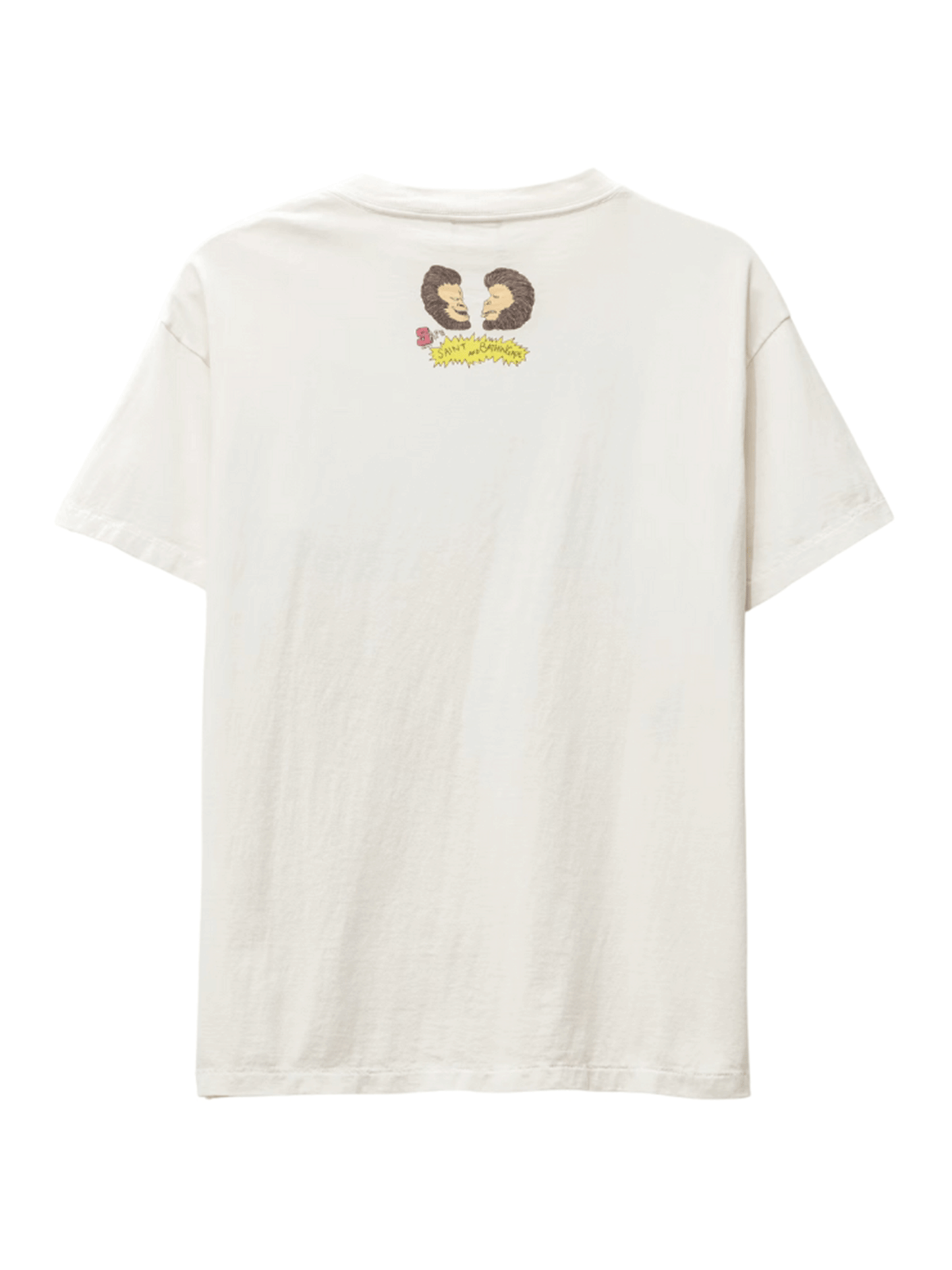 BAPE x Saint Mxxxxxx Heaven and Hell Tee Vintage White
