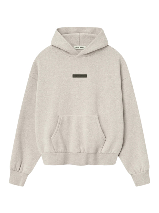 Essentials 25FW Classic Fit Fleece Hoodie Heather Stone