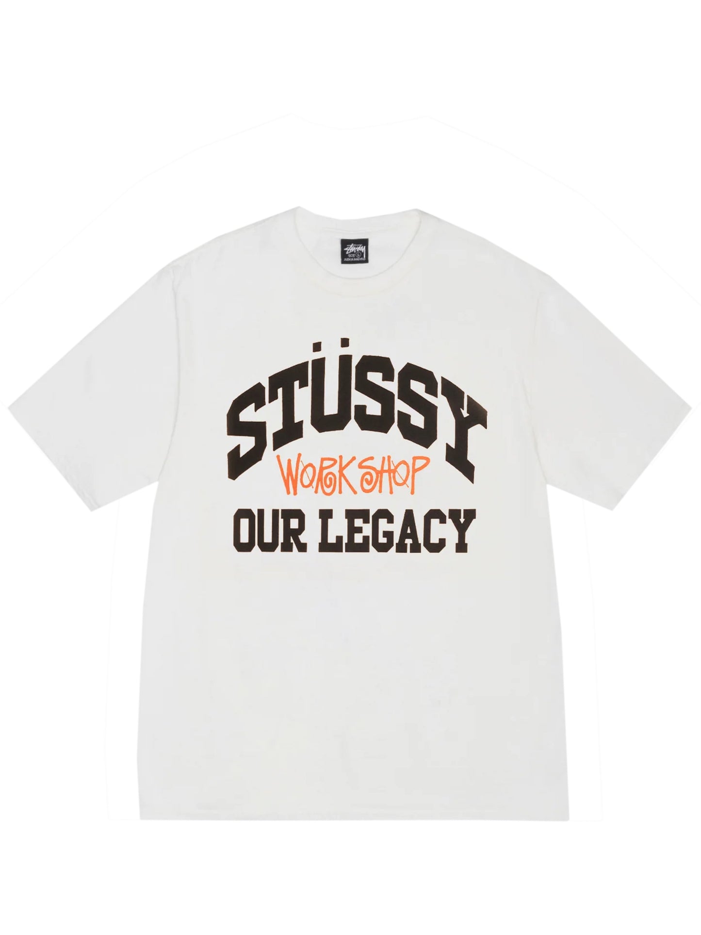 Stussy & Our Legacy Work Shop Collegiate Tee Natural