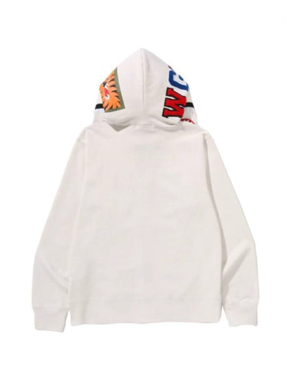Bape Shark Full Zip Hoodie Ivory