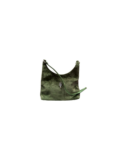 Chrome Hearts Viv Dagger Shoulder Suede Green