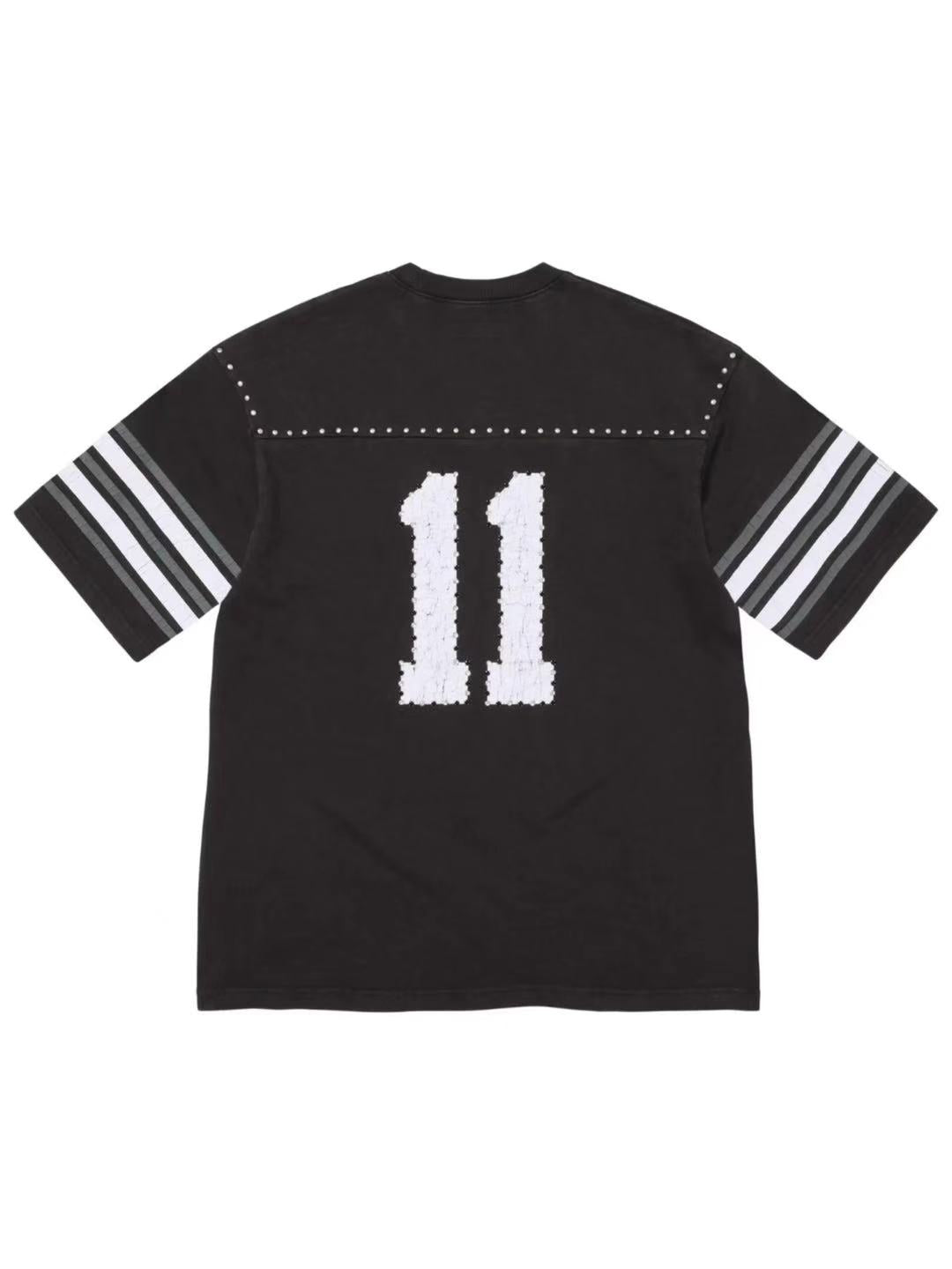 Supreme Studded Football Top Tee Black