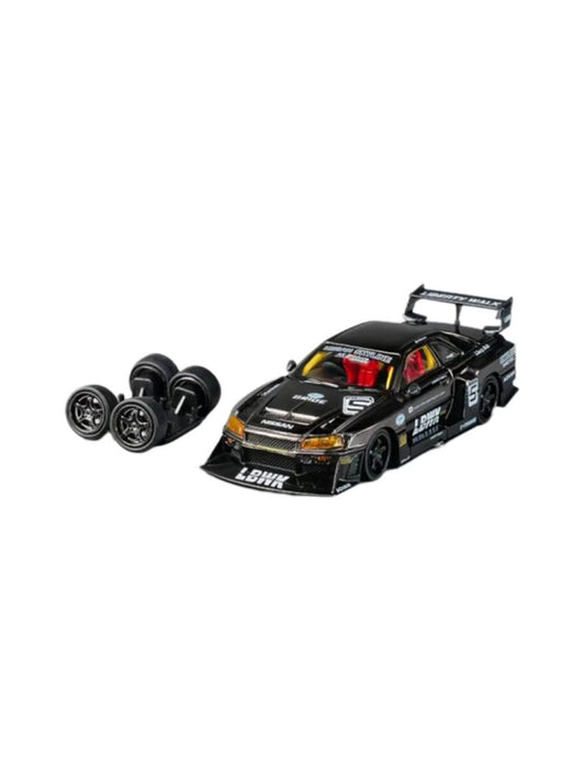 C-CM Model 1:64 LB-ER34 Super Silhouette Nissan Skyline Black ER06