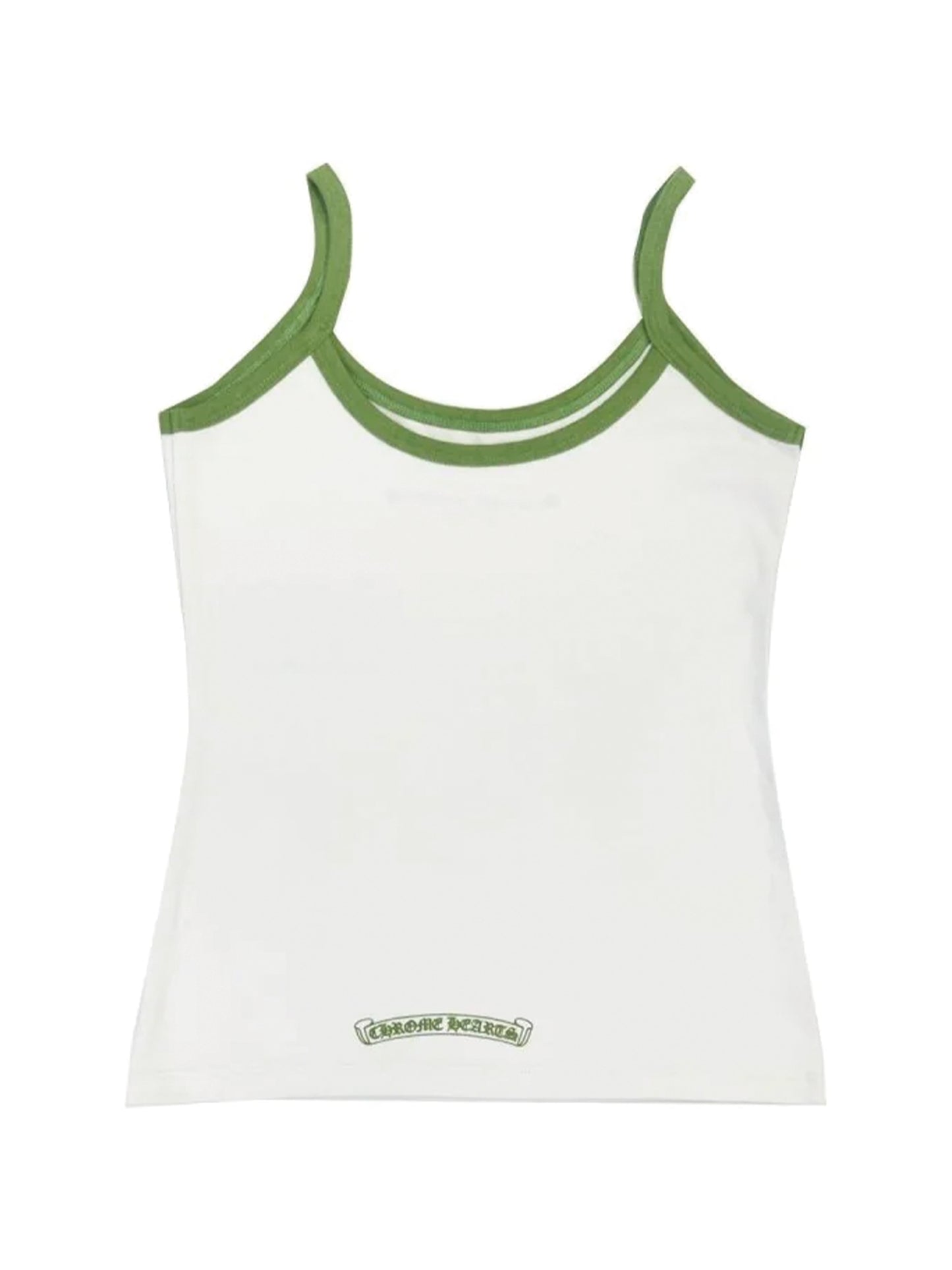 Chrome Hearts Horseshoe Logo Roller Skates Tank Top White Green