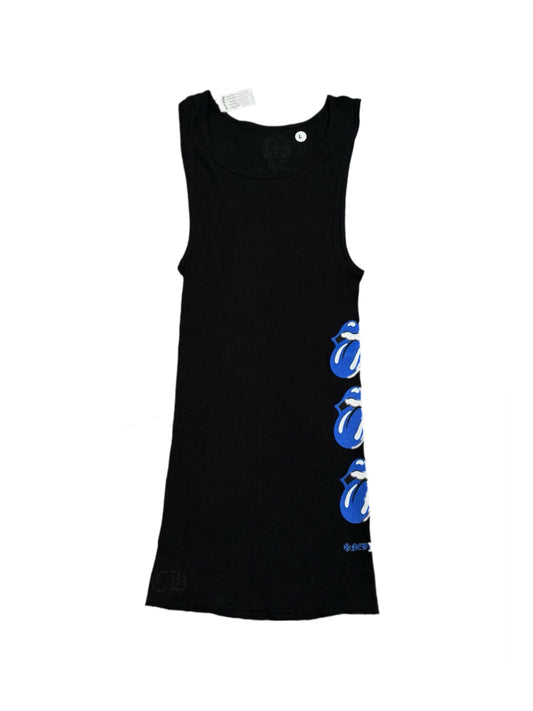 Chrome Hearts Blue Rolling Stone Tank Top Black