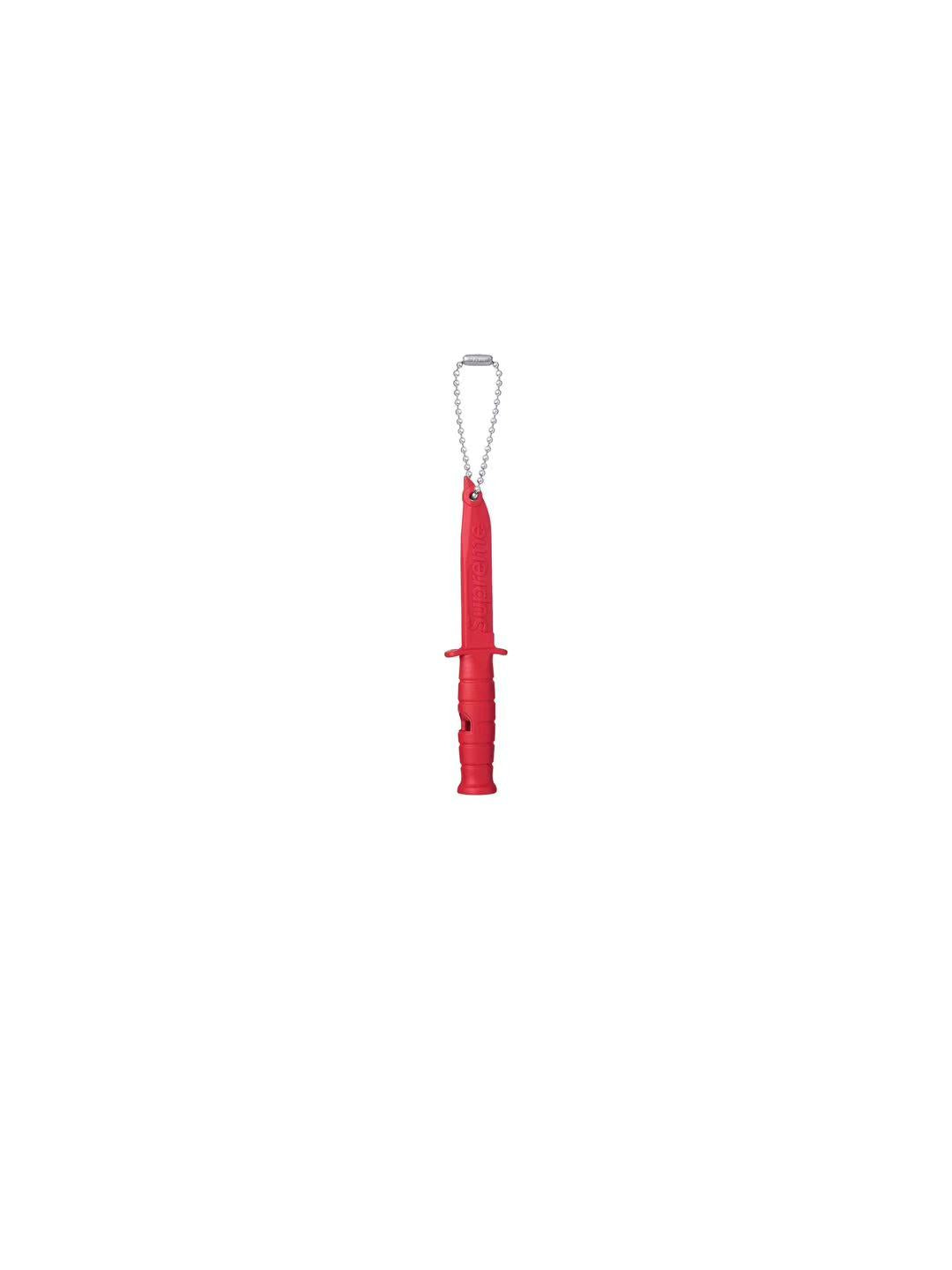Supreme Ka-Bar Emergency Whistle Keychain Red