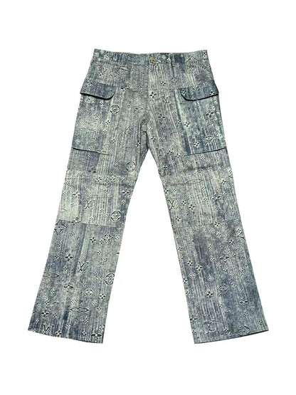 Louis Vuitton Dyed Carpenter Cargo Jean Denim Pant 36 C116087772-Used