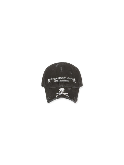 Project G/R x Mastermind Washed Crushed Cap Black