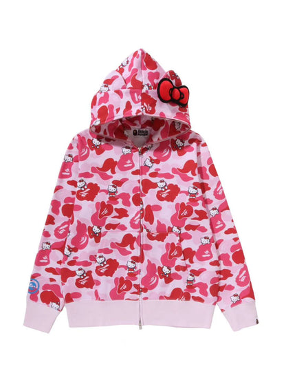 Bape x Sanrio Full Zip Hoodie Pink Kitty