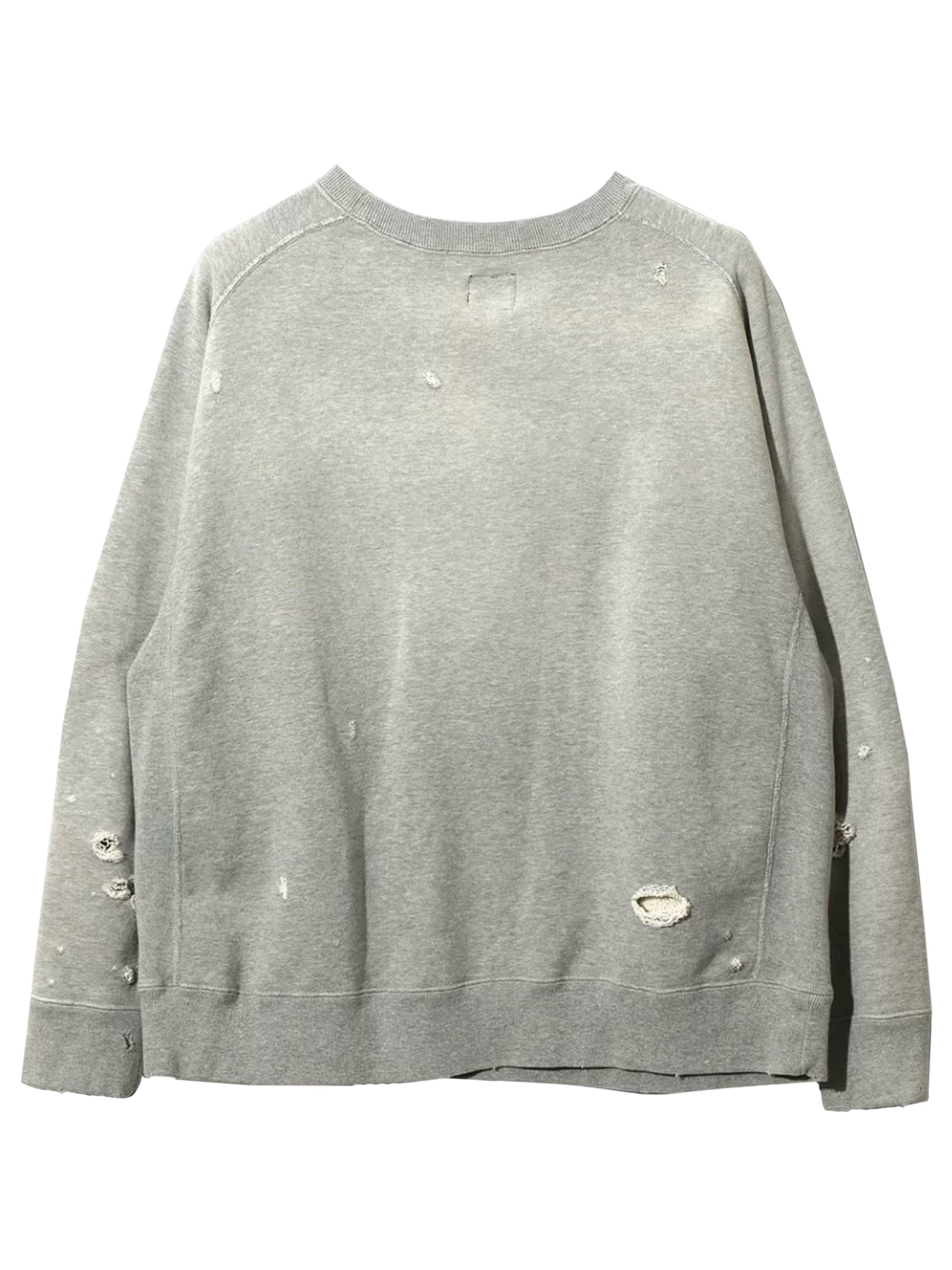 Needles Deconstructed Crewneck Sweatshirt Heather Grey