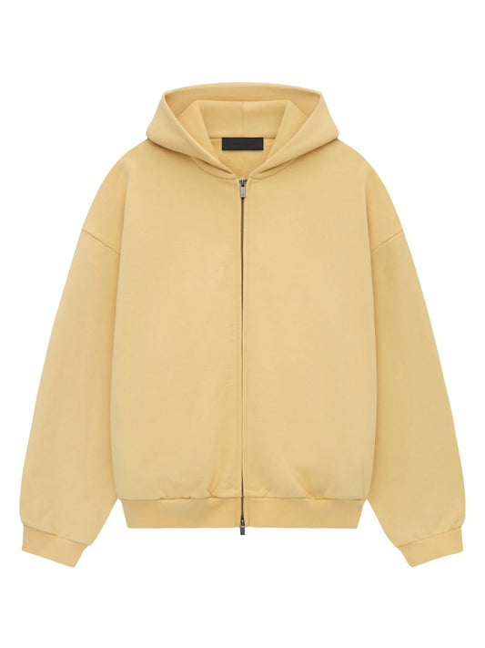 Essentials 24Fw Heavy Fleece Full Zip Hoodie Amber