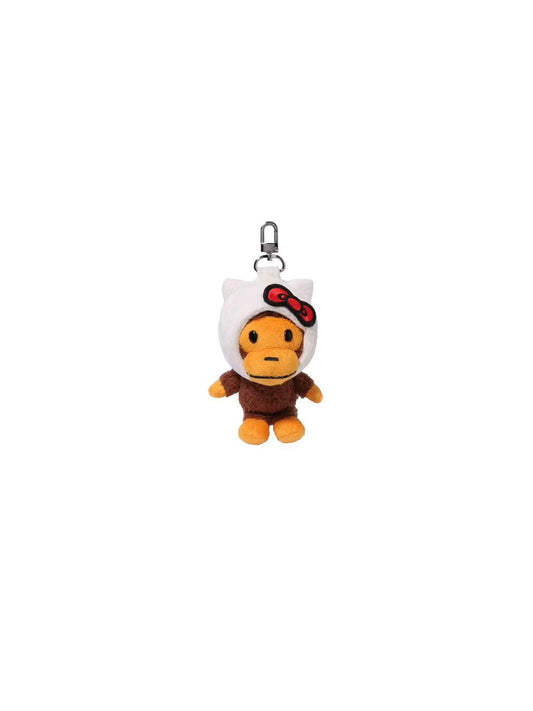 Bape x Hello Kitty Plush Key Chain White