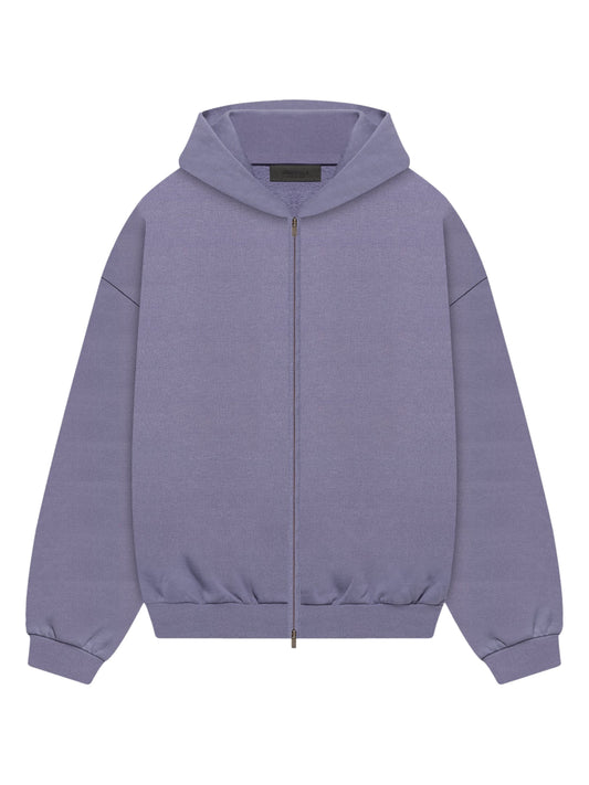 Essentials 24Fw Heavy Fleece Full Zip Hoodie Lavender
