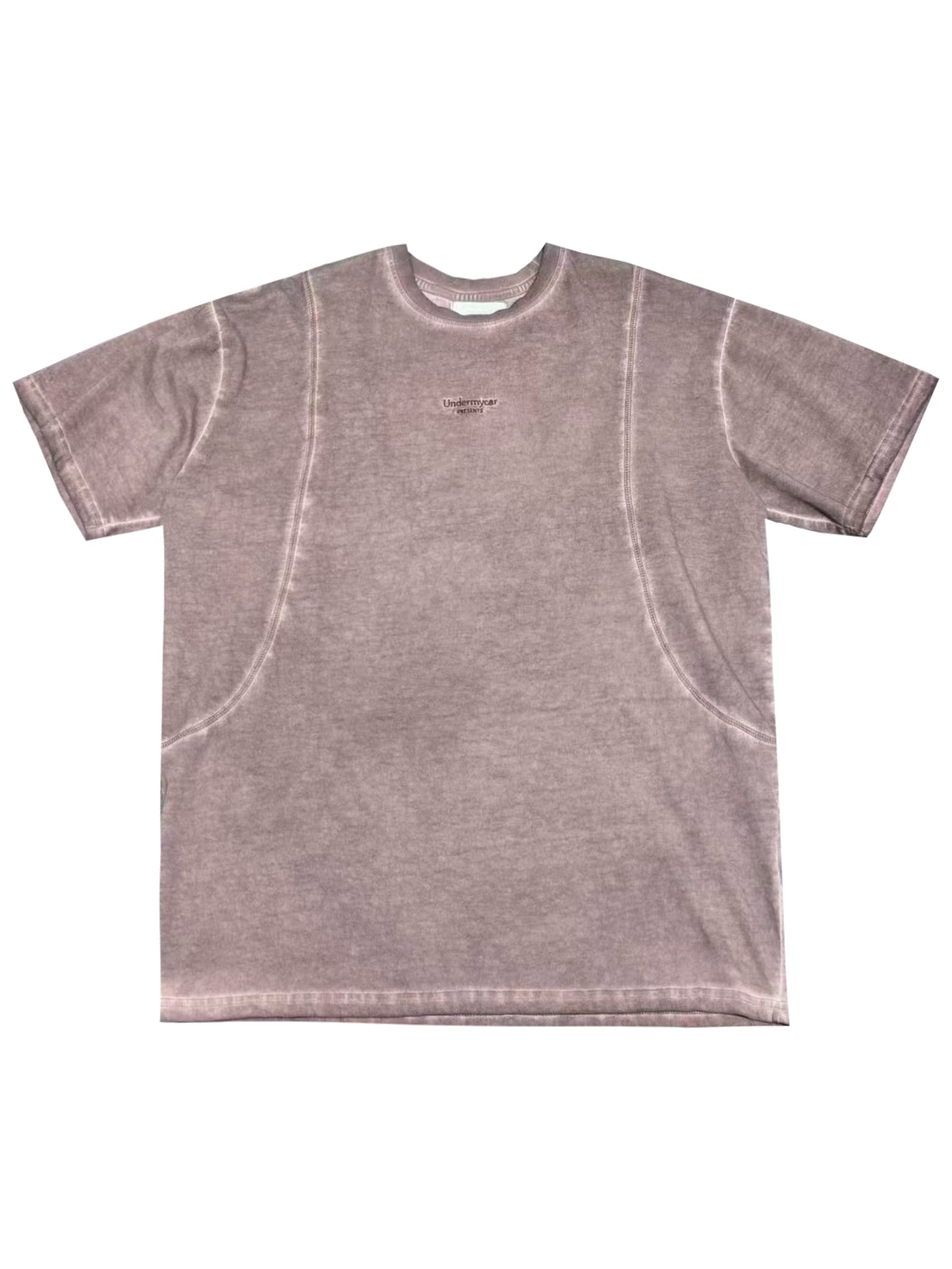 Undermycar Anti Fxxking Logo Play Geo Line Pigment Tee Beige