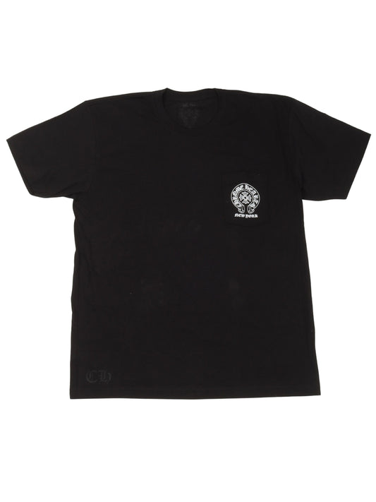 Chrome Hearts New York Exclusive Horseshoes Pocket Tee Black