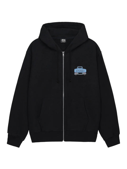 Stussy Pick Up Zip Hoodie Black