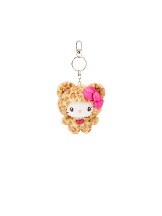 Sanrio Gal Bear Leopard Print Hello Kitty Keychain Brown